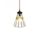 Závěsná Tiffany lampa žluté detaily Yello - Ø 15*115 cm E14/max 1*25W Clayre & Eef