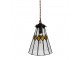 Závěsná Tiffany lampa žluté detaily Yello - Ø 15*115 cm E14/max 1*25W Clayre & Eef