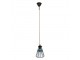 Závěsná Tiffany lampa modré detaily BlueRhom - Ø 15*115 cm E14/max 1*25W Clayre & Eef