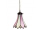 Závěsná lampa Tiffany Flower pink - Ø 15*115 cm E14/max 1*25W Clayre & Eef