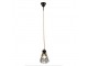 Závěsná Tiffany lampa modré kamínky BlueEye - Ø 15*115 cm E14/max 1*25W Clayre & Eef