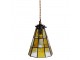 Závěsná Tiffany lampa Chessboa - Ø 15*115 cm E14/max 1*25W Clayre & Eef