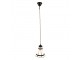 Stropní Tiffany lampa hnědé pruhy BrownLine - Ø 15*115 cm E14/max 1*25W Clayre & Eef