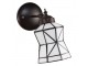 Bílá nástěnná tiffany lampa Cubi - 17*12*23 cm E14/max 1*40W Clayre & Eef