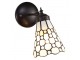 Nástěnná Tiffany lampa kamínky TransparentEye - 17*12*23 cm E14/max 1*40W Clayre & Eef