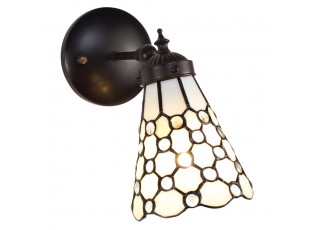 Nástěnná Tiffany lampa kamínky TransparentEye - 17*12*23 cm E14/max 1*40W