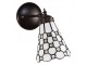Nástěnná Tiffany lampa kamínky TransparentEye - 17*12*23 cm E14/max 1*40W Clayre & Eef