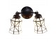 Nástěnná lampa Tiffany s bílými stínidly Joanne - 30*23*23 cm E14/max 2*25W Clayre & Eef