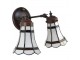 Nástěnná lampa Tiffany s bílými stínidly Ponnie - 30*23*23 cm E14/max 2*25W Clayre & Eef