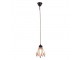 Závěsná lampa Tiffany Flowerbell pink - 18*15*115 cm E14/max 1*25W Clayre & Eef