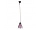 Závěsná lampa Tiffany Flowerbell pink - 18*15*115 cm E14/max 1*25W Clayre & Eef