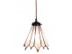 Závěsná lampa Tiffany Flowerbell pink - 18*15*115 cm E14/max 1*25W Clayre & Eef