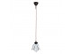 Bílá závěsná Tiffany lampa ve tvaru květu Folwia - Ø18*115 cm E14/max 1*25W Clayre & Eef