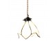 Bílá závěsná Tiffany lampa ve tvaru květu Folwia - Ø18*115 cm E14/max 1*25W Clayre & Eef