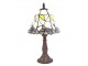 Stolní lampa Tiffany se zdobenou nohou Pinia - Ø 20*34 cm E14/max 1*25W Clayre & Eef
