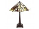 Hranatá stolní lampa Tiffany s větvemi stromu Tree - Ø 36*57 cm E27/max 2*60W Clayre & Eef