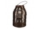 Hnědá dřevěná závěsná lucerna Bamboo - Ø 22*32 cm Clayre & Eef
