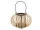 Přírodní dřevěná lucerna Bamboo - Ø25*15 cm Clayre & Eef