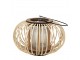 Přírodní dřevěná lucerna Bamboo - Ø25*15 cm Clayre & Eef