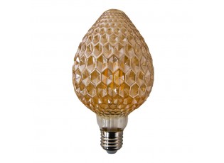 LED designová žárovka béžová - 9 cm / E27/4W