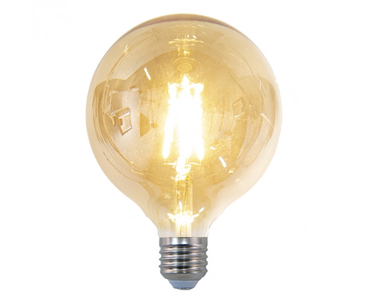 LED designová žárovka transparentní - 8 cm E27/4W Clayre & Eef