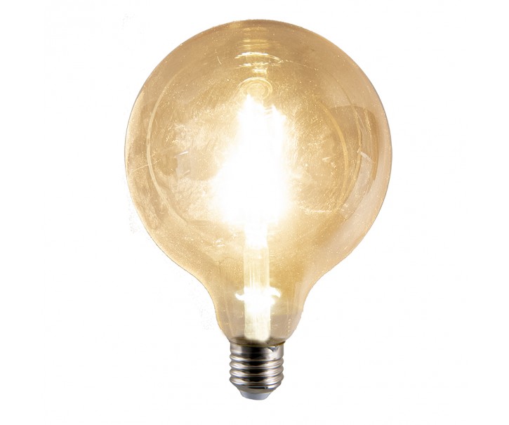 LED designová žárovka transparentní - 9 cm /E27/4W Clayre & Eef