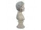 Béžová dekorační bysta ženy - 14*9*27 cm Clayre & Eef