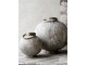 Champagne antik kovová kulatá lucerna Stion - Ø24 *25 cm Chic Antique