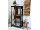 Nástěnná dřevěná police na časopisy Magazine rack - 35*15*90 cm Chic Antique