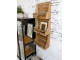 Nástěnná dřevěná police na časopisy Magazine rack - 35*15*90 cm Chic Antique