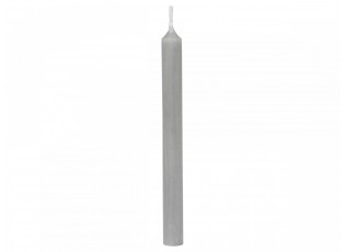 Šedá úzká svíčka Taper grey - Ø 1,2 *13cm / 2.5h
