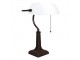 Bílá bankovní lampa tiffany Bank white - 26*16*40 cm E27/max 1*40W Clayre & Eef