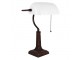 Bílá bankovní lampa tiffany Bank white - 26*16*40 cm E27/max 1*40W Clayre & Eef