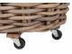 Sada 2 ratanových košů na kolečkách - Ø 75*60 cm J-Line by Jolipa