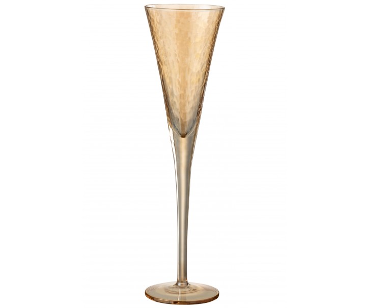 Jantarová sklenička na šampaňské Oil champagne - Ø 7*28 cm J-Line by Jolipa
