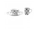Porcelánový hrnek s černými puntíky Black Dot - 350 ml Clayre & Eef