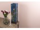 Modrá hranatá stolní lampa Tiffany s tulipány Toulipp - 24*58.5 cm/ 1*60W Clayre & Eef