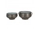 2ks dekorativní plechové zinkové květináče Bion - 40*35*20 / 32*31*15 cm Clayre & Eef