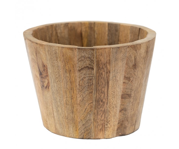 Dřevěný obal na květináč Woten - Ø 20*20 cm Clayre & Eef