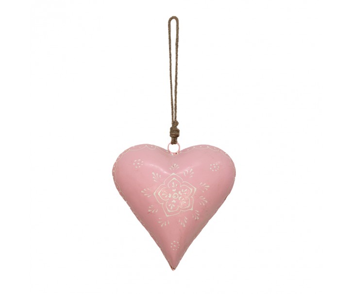 Závěsné kovové srdce se zdovením Heartic - 20*6*20 cm Clayre & Eef