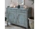 Opálová antik dřevěná komoda French antiek - 153*51*112cm Chic Antique
