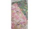 Hořčicovo-růžová rohožka s květy a ptáčky Flower pink - 75*50*1cm Mars & More 