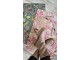 Hořčicovo-růžová rohožka s květy a ptáčky Flower pink - 75*50*1cm Mars & More 