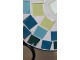 Kovový set zahradního nábytku s mozaikou Turquoise – Ø 60*72 cm / 36*35*91 cm Clayre & Eef