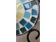 Kovový set zahradního nábytku s mozaikou Turquoise – Ø 60*72 cm / 36*35*91 cm Clayre & Eef