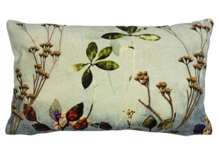 Sametový polšář s dekorem květin Wild Flowers - 30*50*15cm