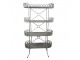 Šedý kovový retro stojan na květiny Storage rack - 91*36*168 cm Clayre & Eef