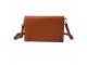 Hnědá elegantní peněženka a crossbody kabelka v jednom - 20*14 cm Clayre & Eef