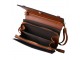 Hnědá elegantní peněženka a crossbody kabelka v jednom - 20*14 cm Clayre & Eef