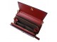 Vínová elegantní peněženka a crossbody kabelka v jednom - 20*14 cm Clayre & Eef